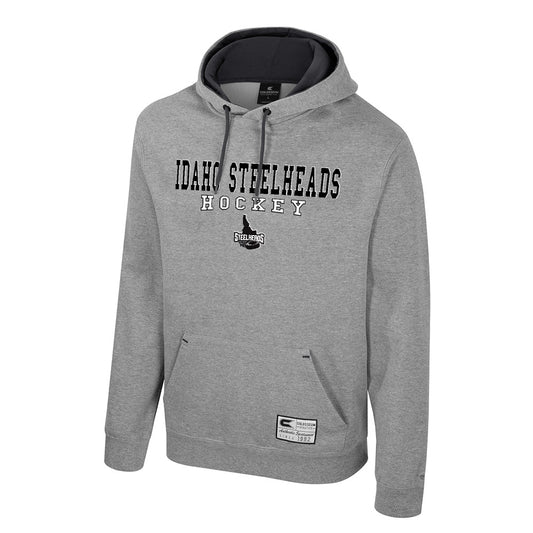 IDAHO STEELHEADS BASIC HOODIE, GREY