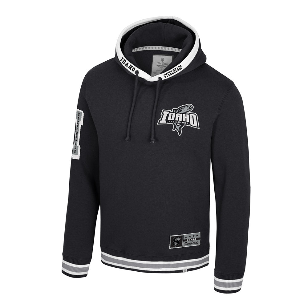 IDAHO STEELHEADS MEN'S PREMIUM GRAND TOUR HOODIE, VINTAGE BLACK