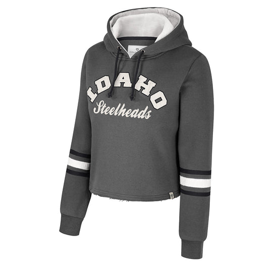 IDAHO STEELHEADS WOMENS JUNGLE CROP HOODIE,