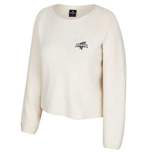 IDAHO STEELHEADS WOMEN'S PARIS BOATNECK SWEATER, CREAM