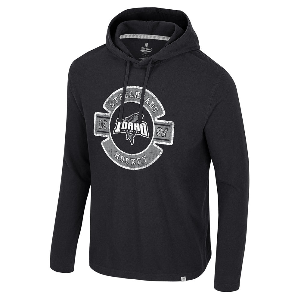IDAHO STEELHEADS SIMOLEANS HOODED TEE, BLACK