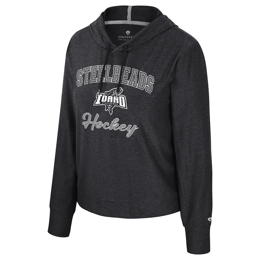 IDAHO STEELHEADS WOMEN'S SKIPPER L/S TEE, BLACK