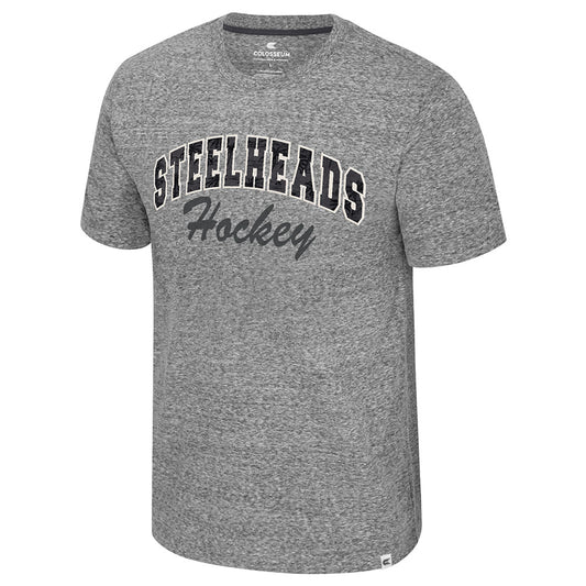 IDAHO STEELHEADS MEN'S VOICE S/S TEE, HEATHER GREY