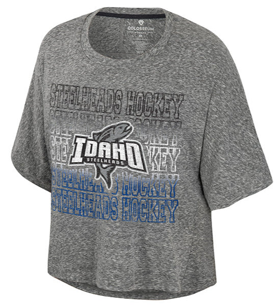 IDAHO STEELHEADS WOMEN'S REALWORLD DOLMAN S/S TEE, GREY