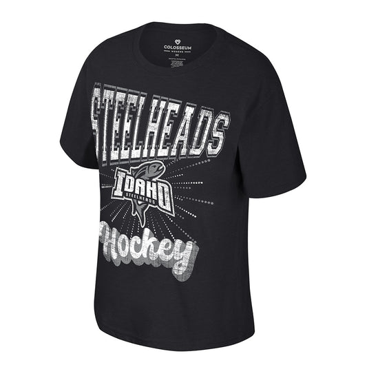 IDAHO STEELHEADS WOMEN'S OZ OVERSIZED TEE, BLACK