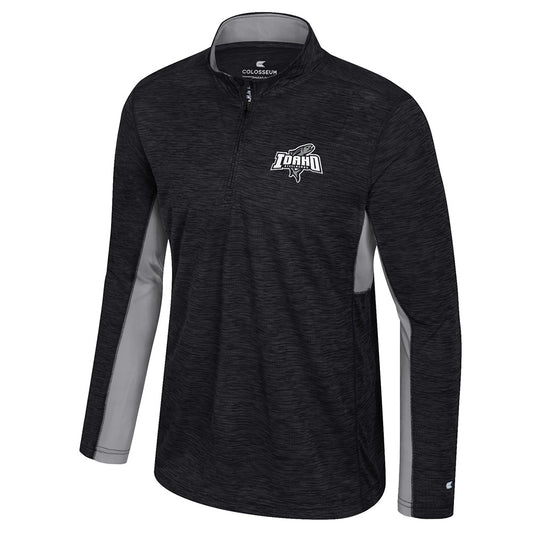 IDAHO STEELHEADS MEN'S ALWAYS SUNNY 1/4 ZIP PULLOVER, GREY