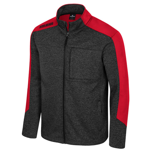 IDAHO STEELHEADS MEN'S NEW DAD JACKET, CHARCOAL/RED