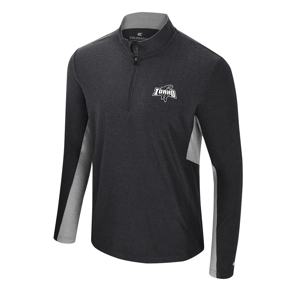IDAHO STEELHEADS CICERO 1/4 ZIP WINDSHIRT, CHARCOAL