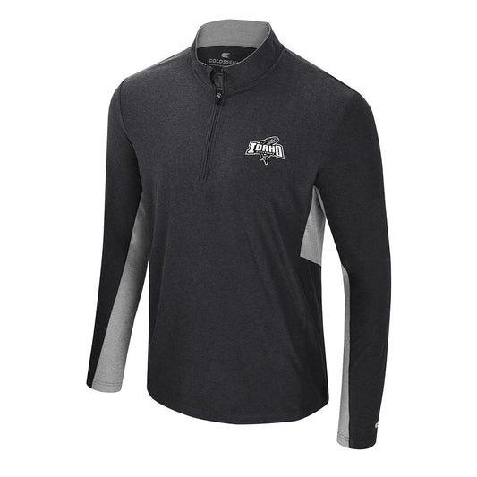 IDAHO STEELHEADS CICERO 1/4 ZIP WINDSHIRT, CHARCOAL