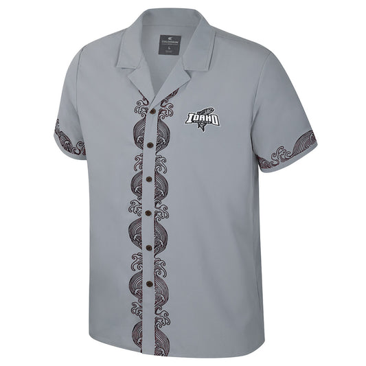 IDAHO STEELHEADS MEN'S ARRAKIS CAMP SHIRT, GREY