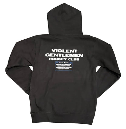 IDAHO STEELHEADS X VIOLENT GENTLEMEN THRASHED PULLOVER HOODIE, BLACK