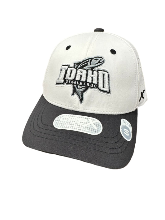 IDAHO STEELHEADS ADVENT GOLF FLEX FIT HAT, WHITE