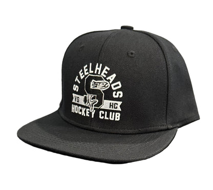 IDAHO STEELHEADS X VOLENT GENTLEMEN FLAT BILL SNAPBACK HAT, BLACK