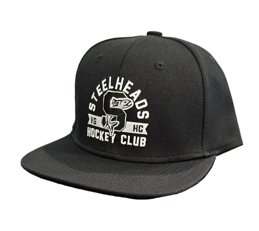 IDAHO STEELHEADS X VOLENT GENTLEMEN FLAT BILL SNAPBACK HAT, BLACK