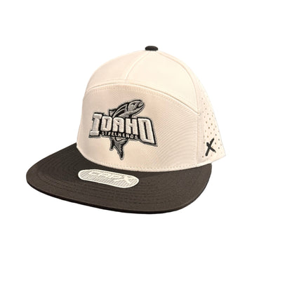 IDAHO STEELHEADS SURGE SNAPBACK HAT, WHITE/BLACK