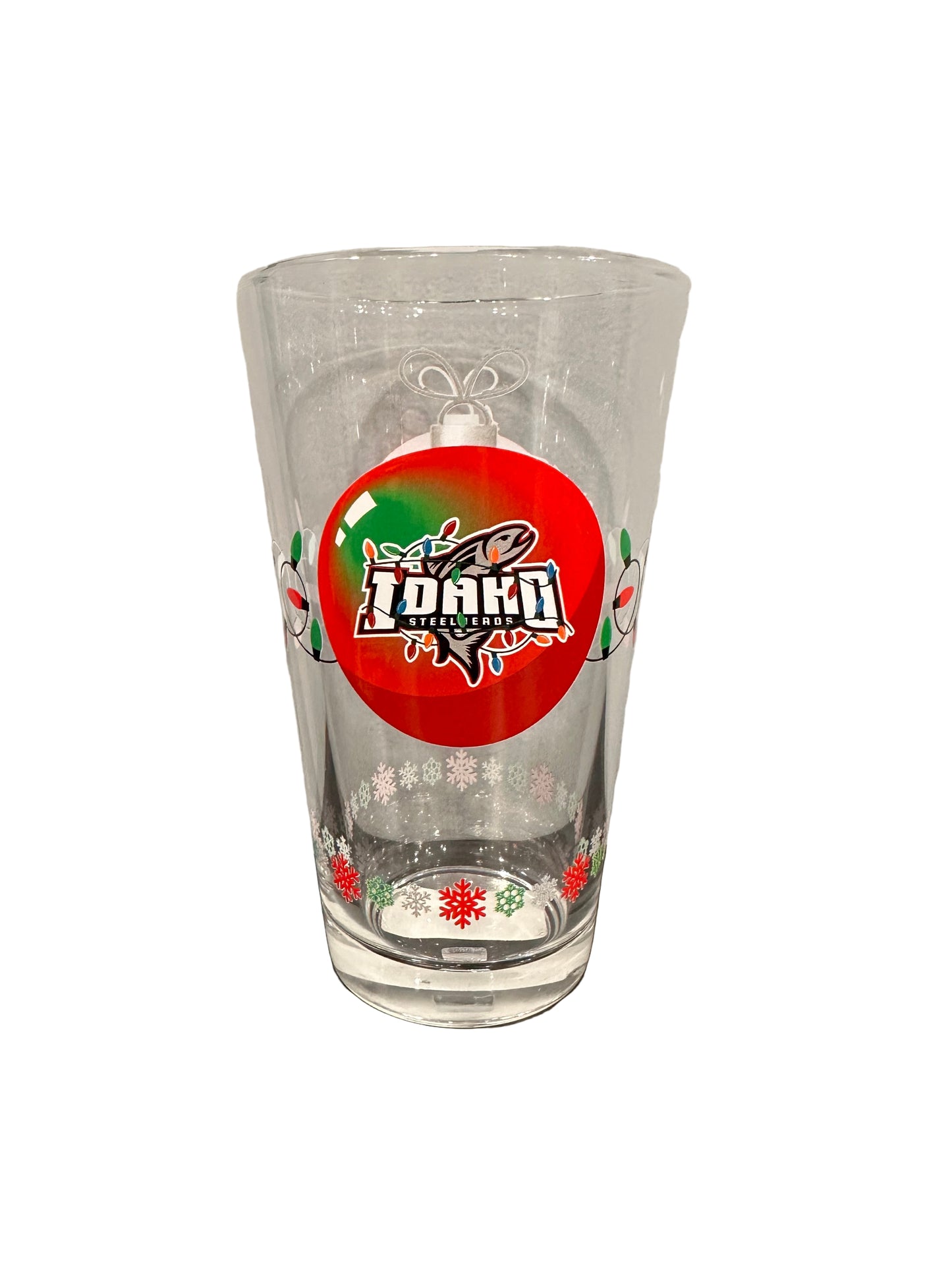 IDAHO STEELHEADS HOLIDAY PINT GLASS