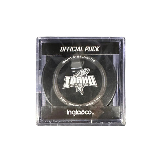 IDAHO STEELHEADS OFFICIAL GAME PUCK IN CUBE