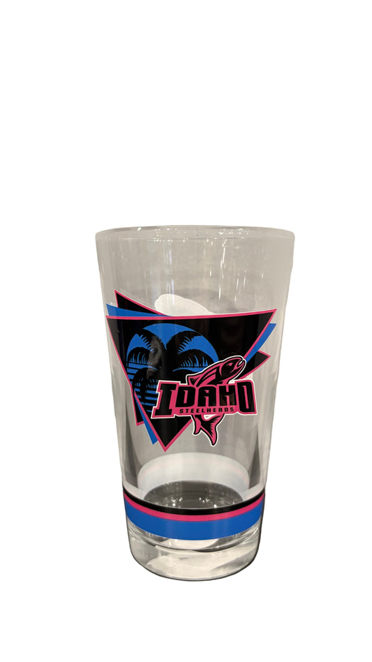 IDAHO STEELHEADS MIAMI VICE PINT GLASS