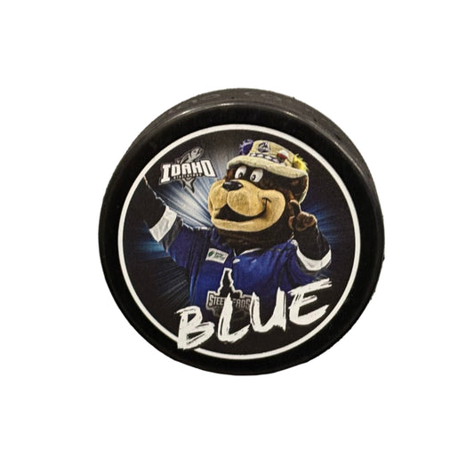 IDAHO STEELHEADS BLUE MASCOT PUCK