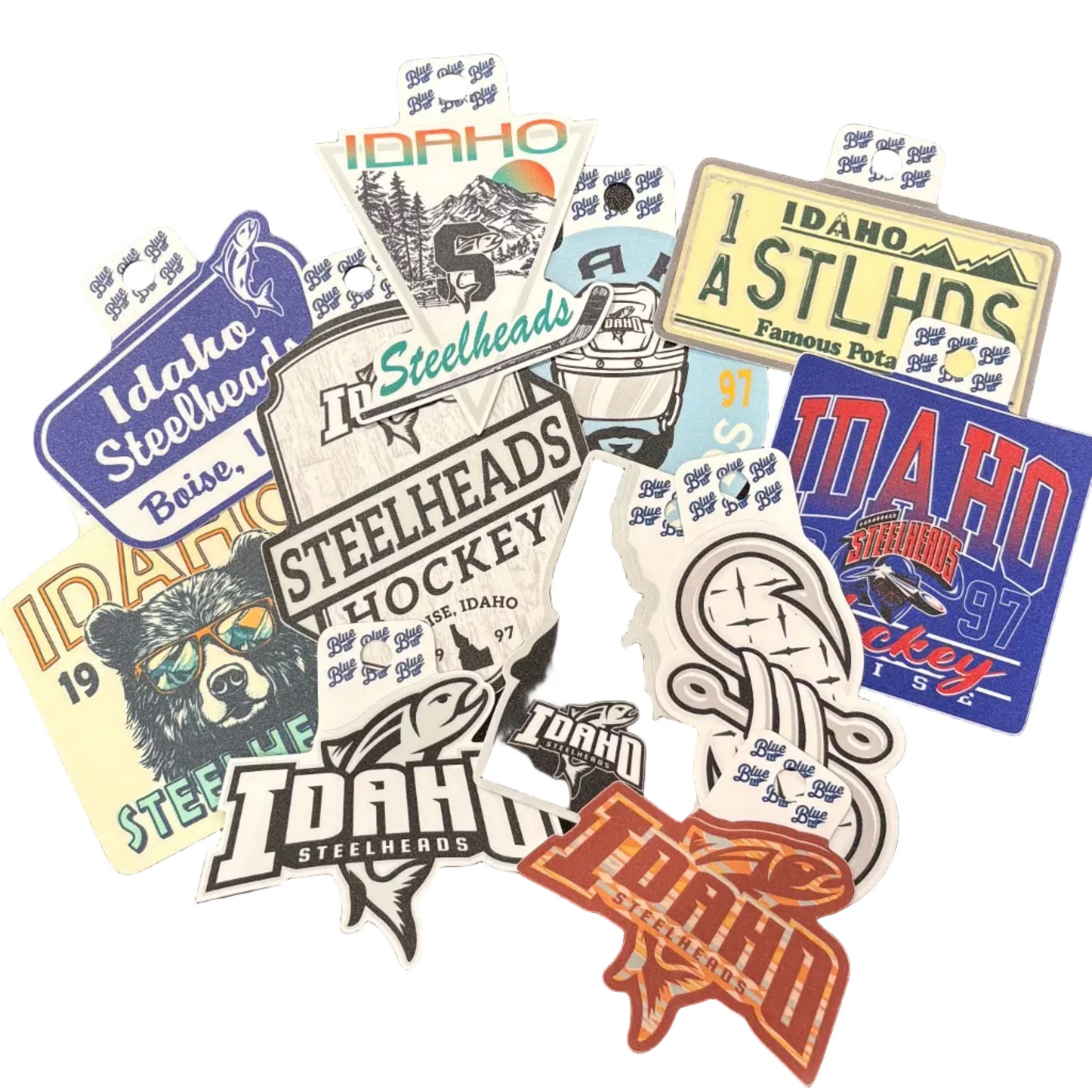 IDAHO STEELHEADS BLUE84 STICKERS