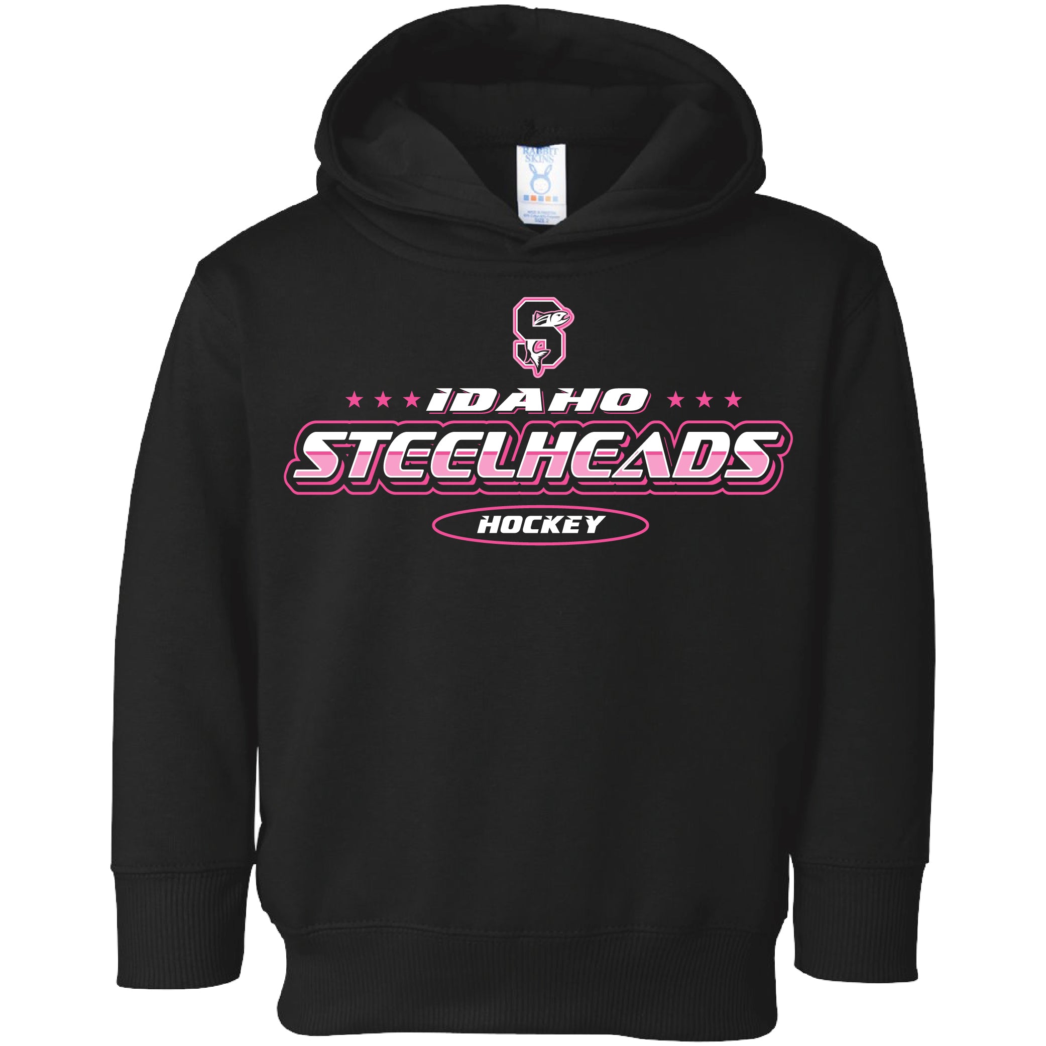 IDAHO STEELHEADS TODDLER PINK IN THE RINK HOODIE, BLACK/PINK – Tacklebox