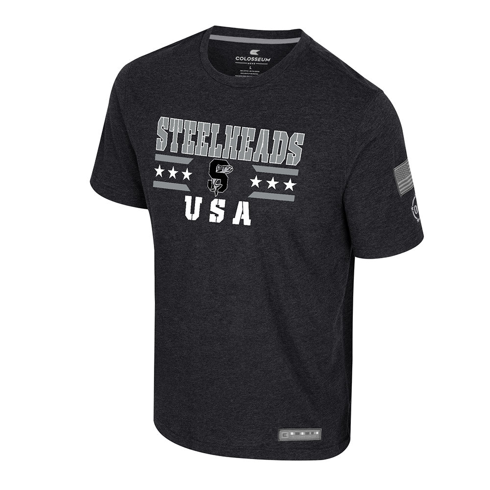 IDAHO STEELHEADS MEN'S OHT FIELD S/S TEE, BLACK