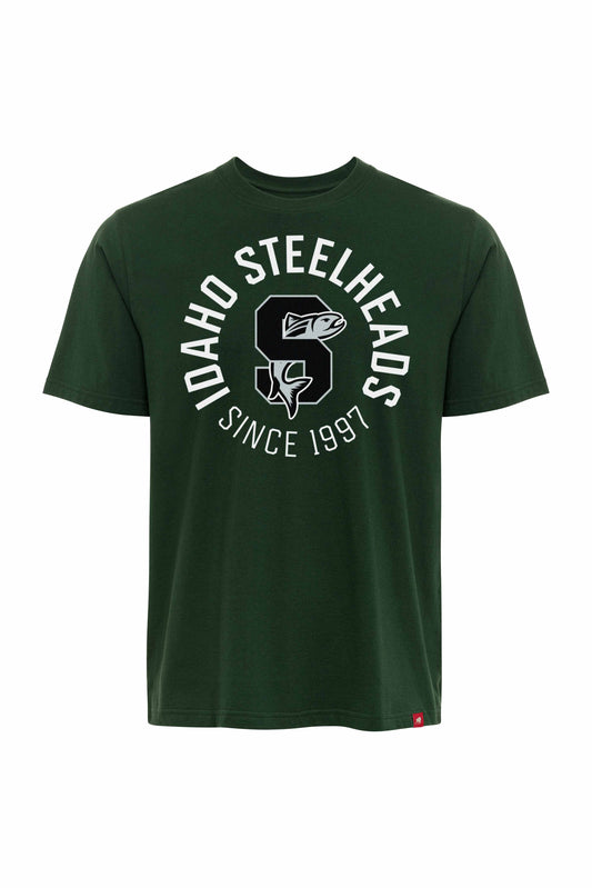 IDAHO STEELHEADS X SPORTIQE MOORE TEE, GREEN
