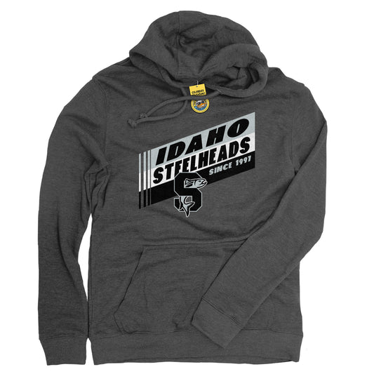 IDAHO STEELHEADS ELEVATED HOODIE, CHARCOAL