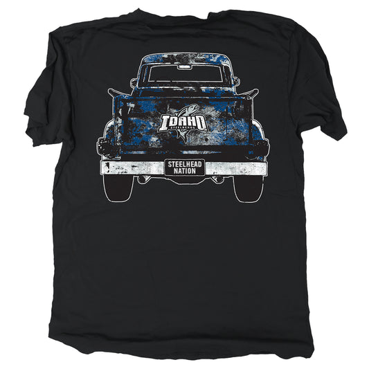 IDAHO STEELHEADS PICKUP TRUCK TEE, BLACK