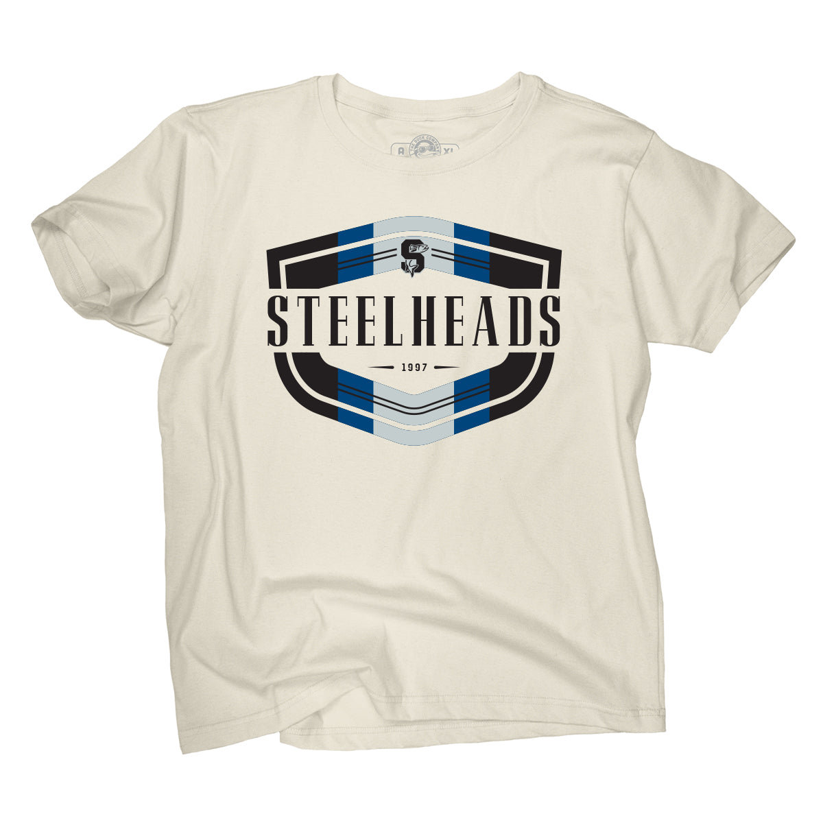 IDAHO STEELHEADS TARTAN TEE, NATURAL