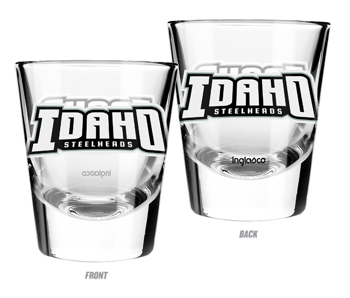 IDAHO STEELHEADS WORDMARK SHOT GLASS