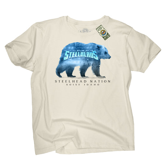 IDAHO STEELHEADS WOODED MASCOT TEE