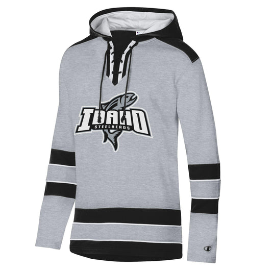 IDAHO STEELHEADS HOCKEY HOODIE, GREY/BLACK