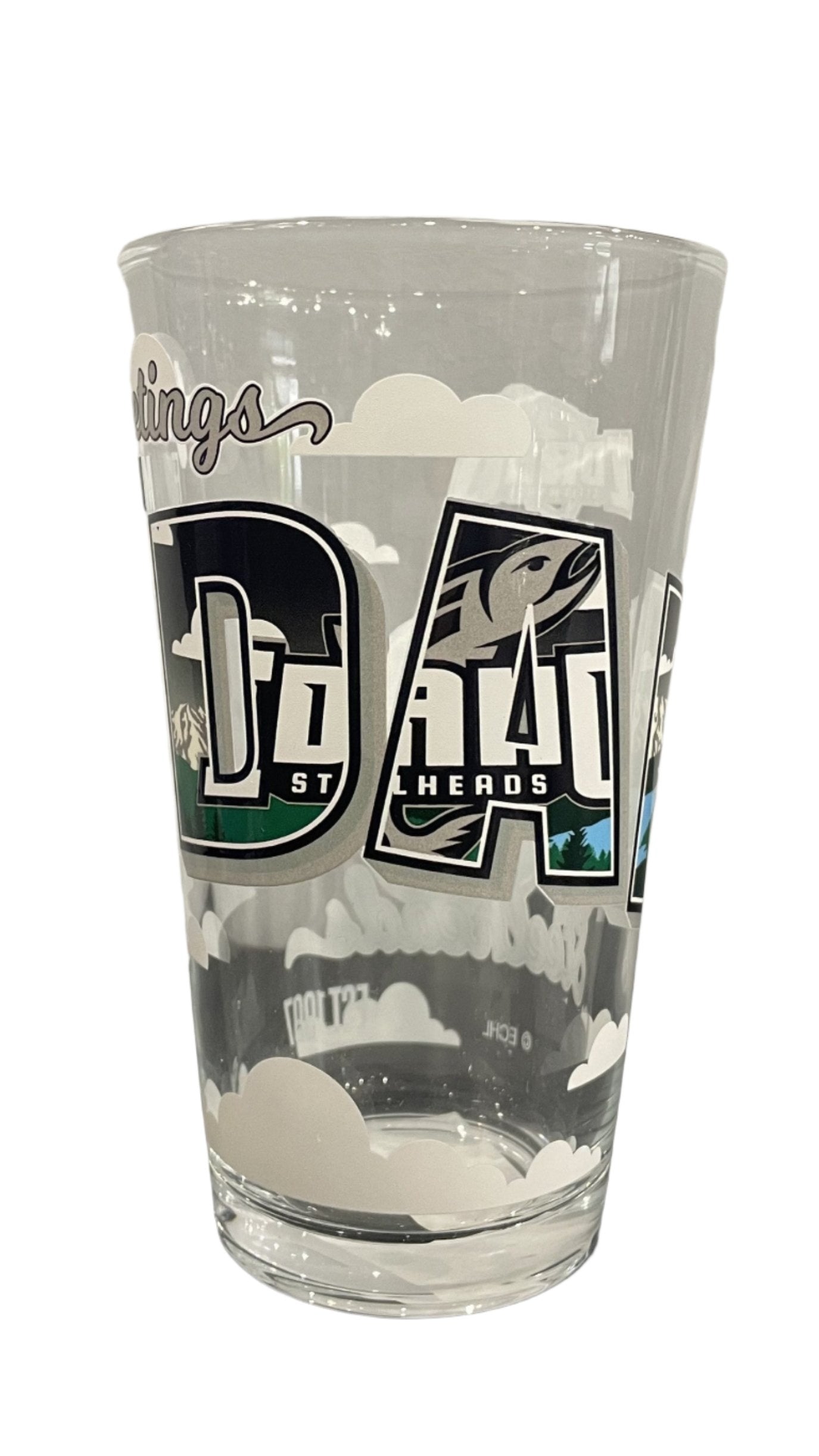 IDAHO STEELHEADS POSTCARD PINT GLASS