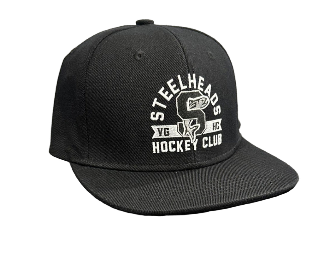 IDAHO STEELHEADS X VOLENT GENTLEMEN FLAT BILL SNAPBACK HAT, BLACK