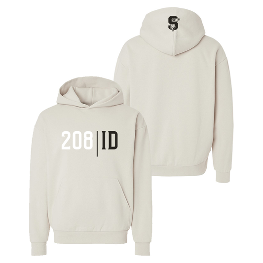 IDAHO STEELHEADS AREA CODE HOODIE, IVORY